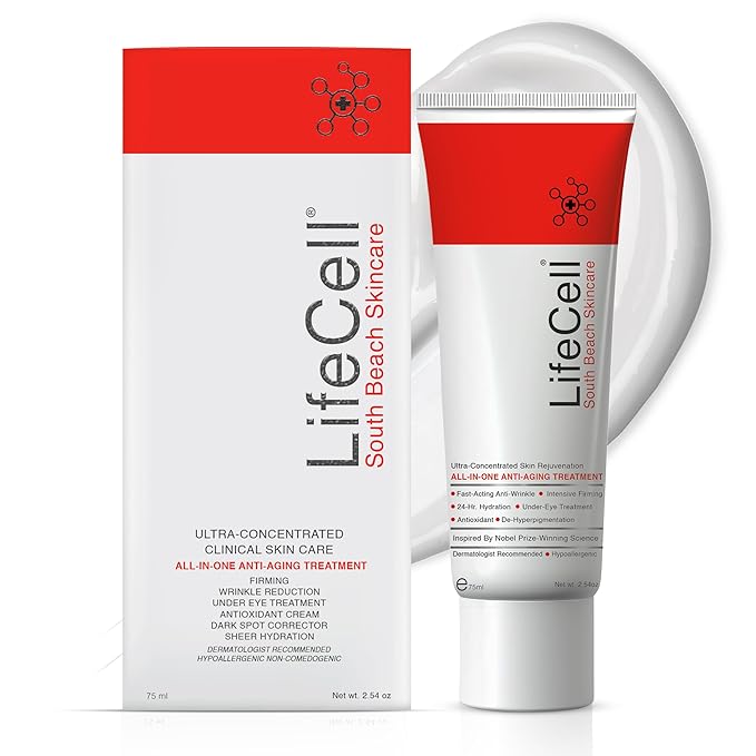 LifeCell Anti-Aging Wrinkle Treatment 75ml – All-In-One Firming & Skin-Smoothing