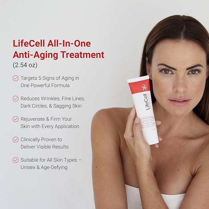 LifeCell Anti-Aging Wrinkle Treatment 75ml – All-In-One Firming & Skin-Smoothing